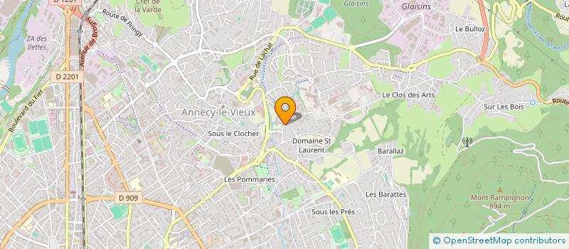 localisation de l'entreprise ASS PARENTS ELEVES COLLEGE ECOLE PRIVES MIXTE LA SALLE à ANNECY