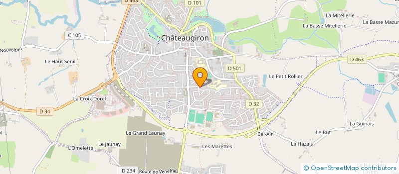localisation de l'entreprise ASS PARENTS ELEVES COLLEGE PUBLIC CHATEAUGIRON  CHATEAUGIRON