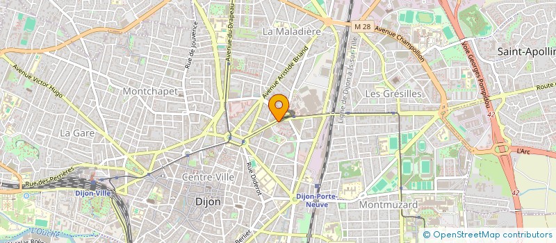 localisation de l'entreprise ASS PARENTS ELEVES CONSERV NAT DE REGION  DIJON