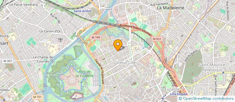 localisation de l'entreprise ASS PARENTS ELEVES DE L ECOLE DIDEROT à LILLE