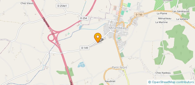 localisation de l'entreprise ASS PARENTS ELEVES DE MIRAMBEAU  MIRAMBEAU