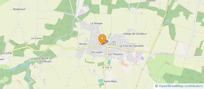 localisation de l'entreprise ASS PARENTS ELEVES DE ST DOLAY à SAINT-DOLAY