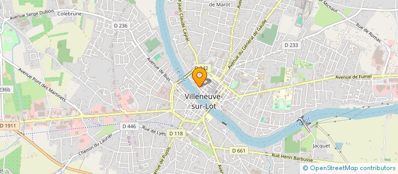 localisation de l'entreprise ASS PARENTS ELEVES DE VILLENEUVE SUR LOT  VILLENEUVE-SUR-LOT