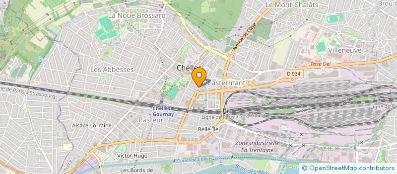 localisation de l'entreprise ASS PARENTS ELEVES DEFICIENTS à CHELLES