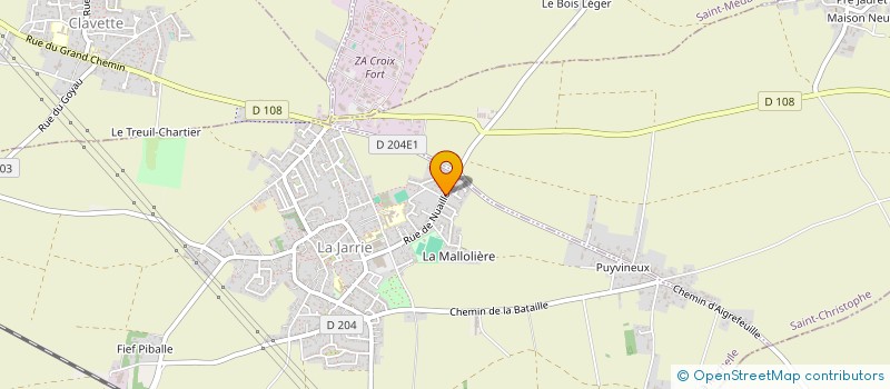 localisation de l'entreprise ASS PARENTS ELEVES DES ECOLES ET COLLEGE à LA JARRIE