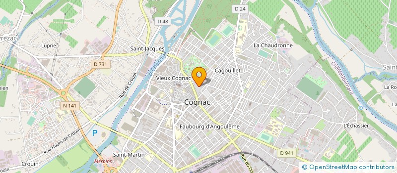 localisation de l'entreprise ASS PARENTS ELEVES DIST COGNAC PEEP à COGNAC