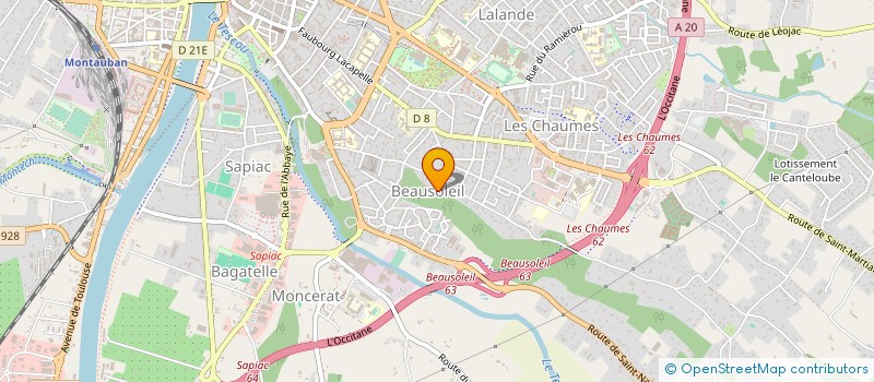 localisation de l'entreprise ASS PARENTS ELEVES EC.APPLICAT.R.LIGOU  MONTAUBAN