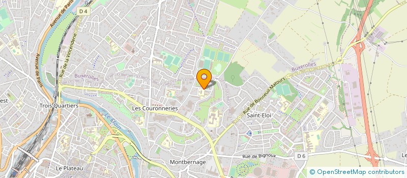 localisation de l'entreprise ASS PARENTS ELEVES EC PRIMAIRE A DAUDET à POITIERS