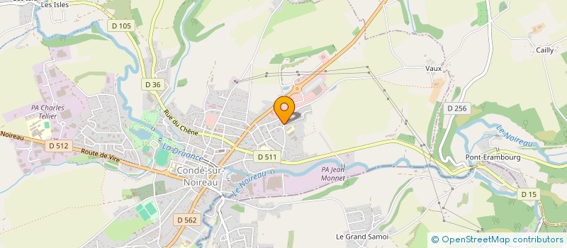 localisation de l'entreprise ASS PARENTS ELEVES ECOLE LA VARENDE  CONDE-EN-NORMANDIE