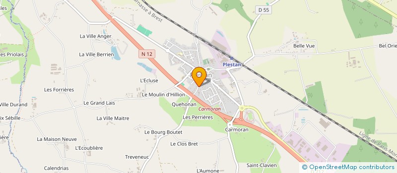 localisation de l'entreprise ASS PARENTS ELEVES ECOLE LIBRE DE FILLES DE PLESTAN  PLESTAN