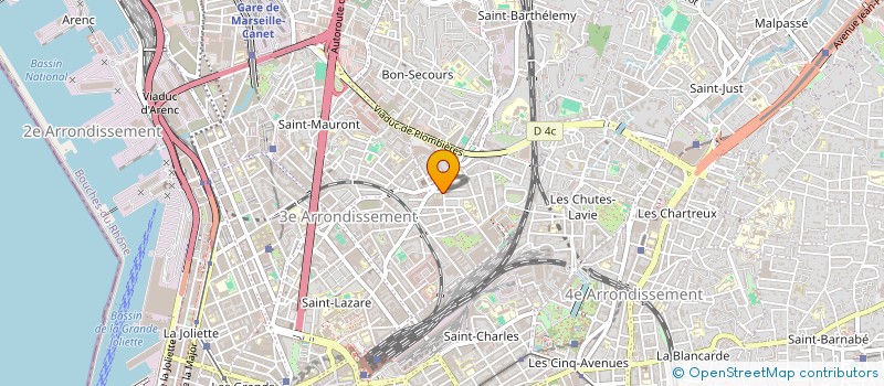 localisation de l'entreprise ASS PARENTS ELEVES ECOLE LIBRE EXTERNAT JEANNE D ARC à MARSEILLE