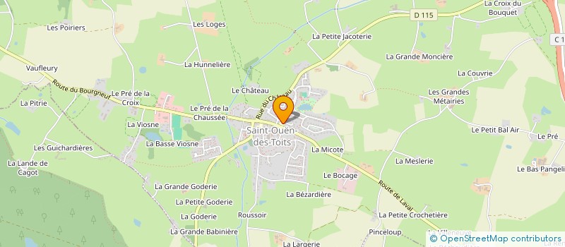 localisation de l'entreprise ASS PARENTS ELEVES ECOLE LIBRE ST OUEN  SAINT-OUEN-DES-TOITS