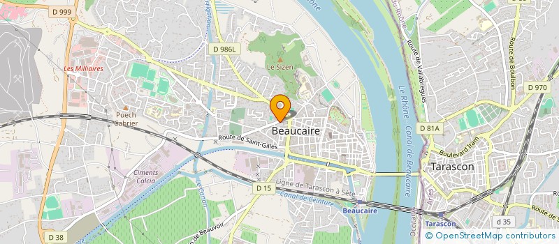 localisation de l'entreprise ASS PARENTS ELEVES ECOLE MUSIQUE  BEAUCAIRE