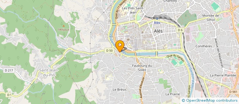 localisation de l'entreprise ASS PARENTS ELEVES ECOLE PRES RASCLAUD  ALES