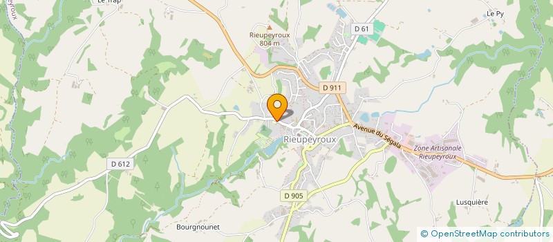 localisation de l'entreprise ASS PARENTS ELEVES ECOLE PUBLIQUE à RIEUPEYROUX