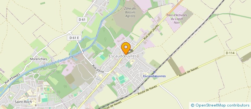 localisation de l'entreprise ASS PARENTS ELEVES ECOLE PUBLIQUE  ESCAUDUVRES