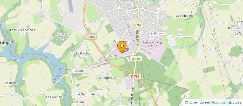 localisation de l'entreprise ASS PARENTS ELEVES ECOLE ST PIERRE DE PLEURTUIT  PLEURTUIT