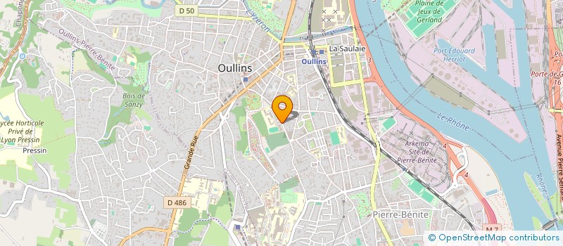 localisation de l'entreprise ASS PARENTS ELEVES ECOLE ST THOMAS AQUIN VERITAS OULLINS ST GENIS LAVAL  OULLINS-PIERRE-BENITE