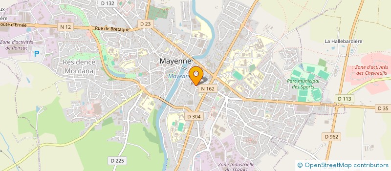 localisation de l'entreprise ASS PARENTS ELEVES ECOLE STE BERNADETTE à MAYENNE