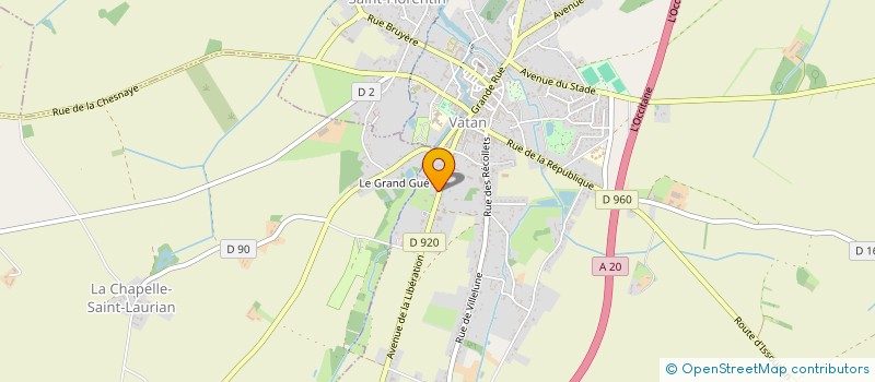 localisation de l'entreprise ASS PARENTS ELEVES ECOLE STE MARIE VATAN à VATAN