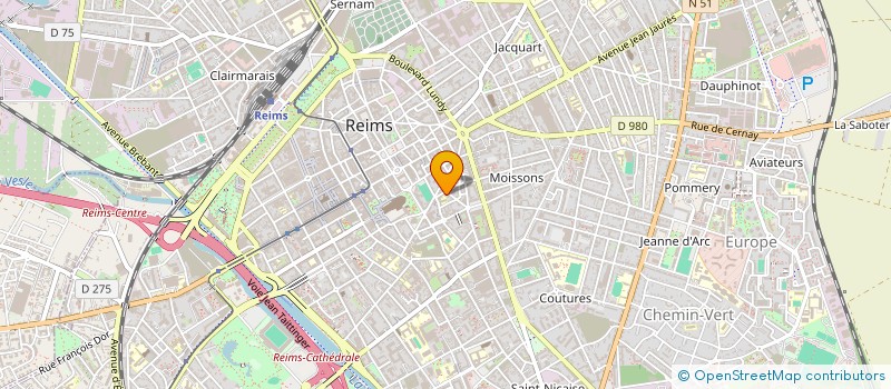 localisation de l'entreprise ASS PARENTS ELEVES ECOLE VOLTAIRE MIXTE  REIMS