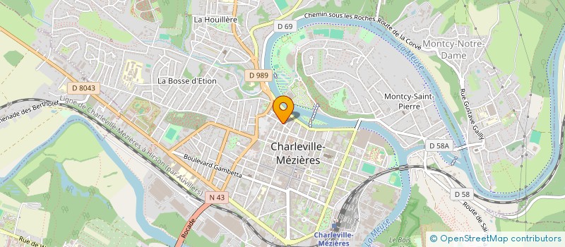 localisation de l'entreprise ASS PARENTS ELEVES ECOLES AN J B CLEMENT à CHARLEVILLE-MEZIERES
