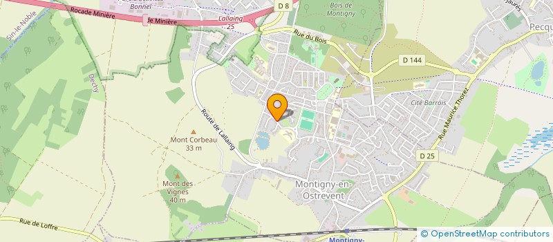 localisation de l'entreprise ASS PARENTS ELEVES ECOLES MATER & PRIMAI  MONTIGNY-EN-OSTREVENT