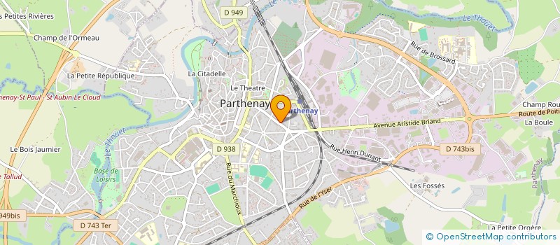 localisation de l'entreprise ASS PARENTS ELEVES ECOLES PUBL à PARTHENAY