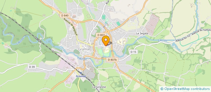 localisation de l'entreprise ASS PARENTS ELEVES ECOLES PUBLIQUES  GRAMAT