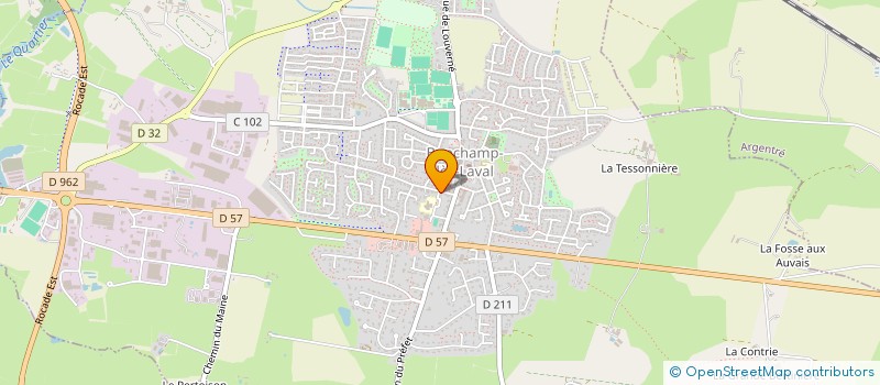 localisation de l'entreprise ASS PARENTS ELEVES ECOLES PUBLIQUES FCPE  BONCHAMP-LES-LAVAL