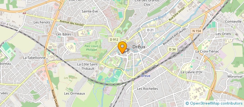 localisation de l'entreprise ASS PARENTS ELEVES & ELEVES CONSERVATOIRE DREUX AGGLO à DREUX
