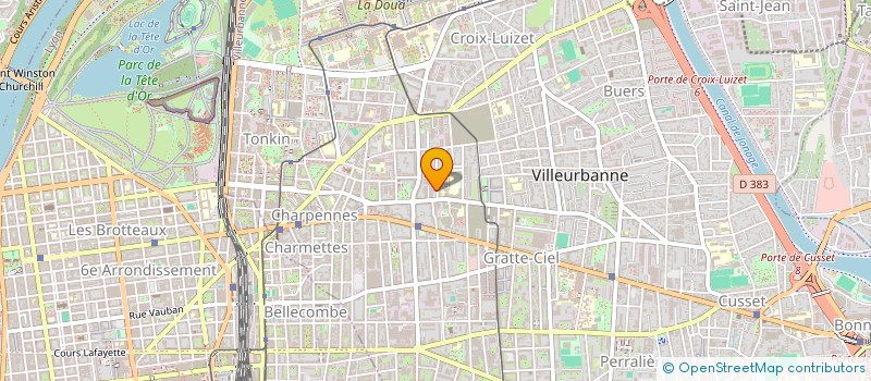 localisation de l'entreprise ASS PARENTS ELEVES ENSEIGN PUBLIC COLLEGE LUYCEE LACASSAGNE LYON 3  VILLEURBANNE