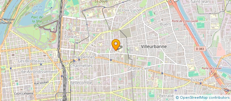 localisation de l'entreprise ASS PARENTS ELEVES ENSEIGN PUBLIC PEEP LYCEE EDOUJARD HERRIOT LYON 6  VILLEURBANNE