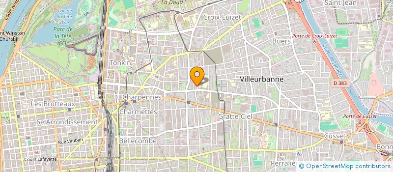 localisation de l'entreprise ASS PARENTS ELEVES ENSEIGN PUBLIC PEEP LYCEE PIERRE BROSSOLETTE VILLEURBANNE  VILLEURBANNE