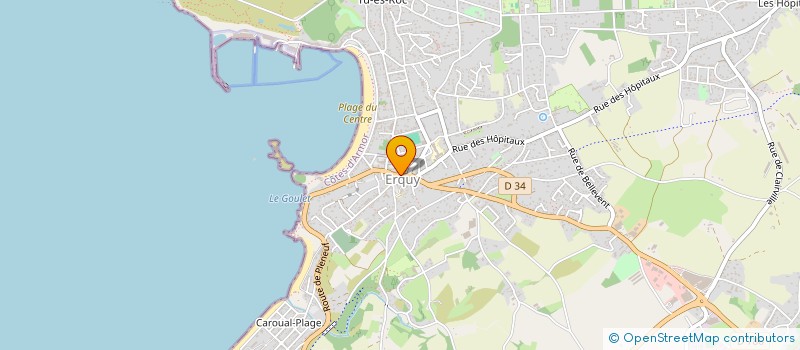 localisation de l'entreprise ASS PARENTS ELEVES ENSEIGNEMENT LIBRE  ERQUY