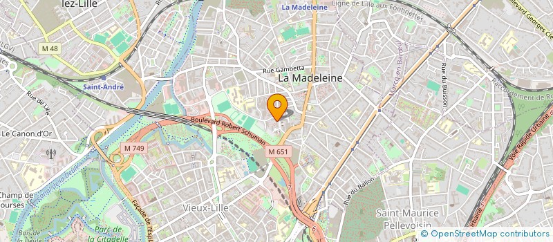 localisation de l'entreprise ASS PARENTS ELEVES ENSEIGNEMENT PUBLIC à LA MADELEINE