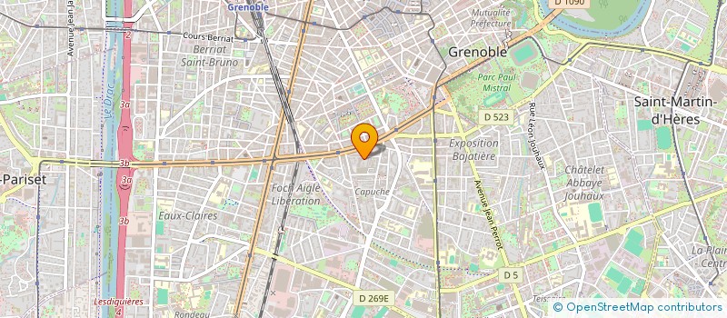 localisation de l'entreprise ASS PARENTS ELEVES ENSEIGNEMENT PUBLIC LYCEE CHAMPOLLION  GRENOBLE