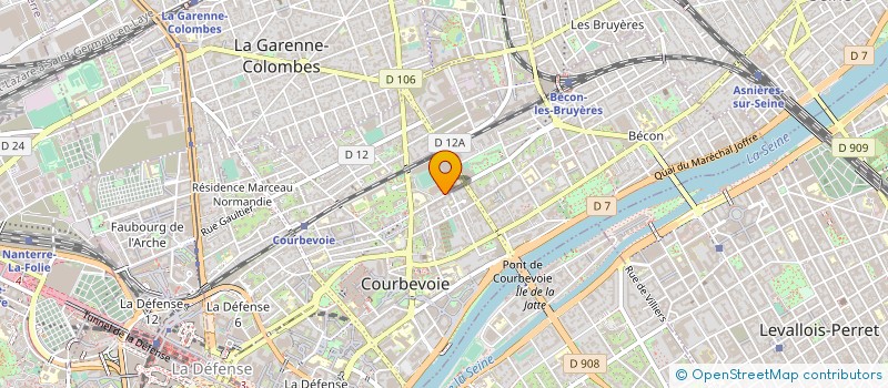 localisation de l'entreprise ASS PARENTS ELEVES ETS COURBEV à COURBEVOIE