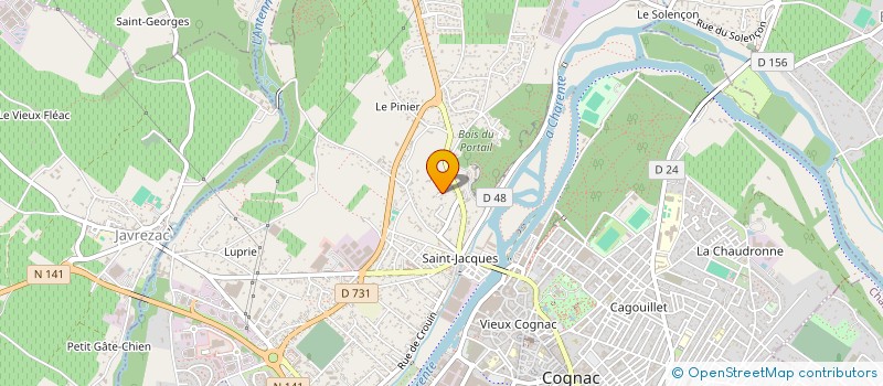 localisation de l'entreprise ASS PARENTS ELEVES FCPE LYCEE J MONNET à COGNAC