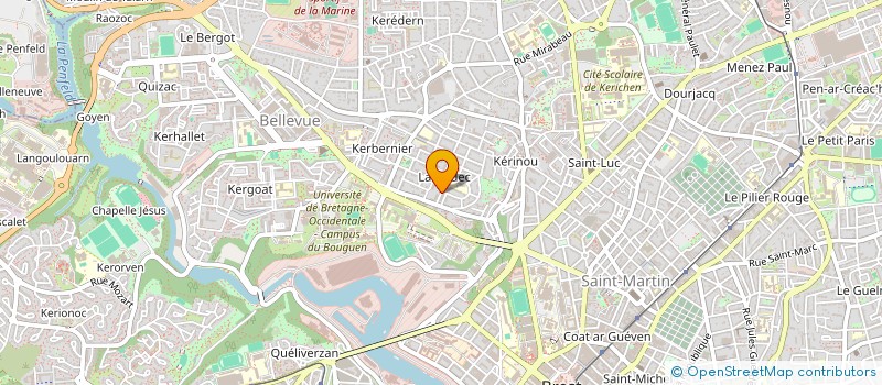 localisation de l'entreprise ASS PARENTS ELEVES GARDERIE LANREDREC à BREST