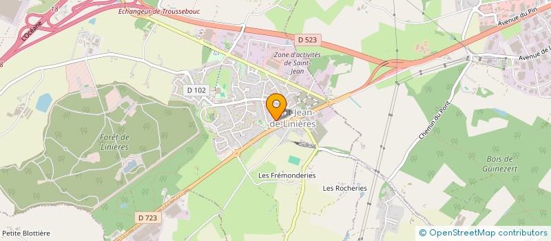 localisation de l'entreprise ASS PARENTS ELEVES GPE SCOL C DEBUSSY  SAINT-LEGER-DE-LINIERES