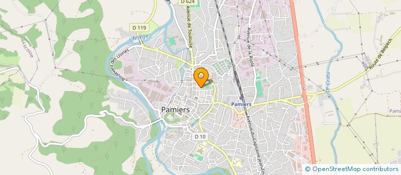 localisation de l'entreprise ASS PARENTS ELEVES INSTITUT NOTRE DAME à PAMIERS