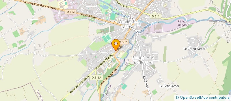 localisation de l'entreprise ASS PARENTS ELEVES LA FONTAINE à CONDE-EN-NORMANDIE