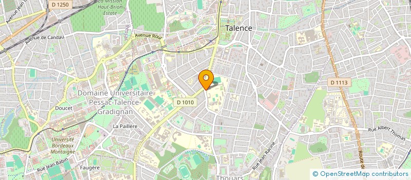 localisation de l'entreprise ASS PARENTS ELEVES LYCEE ETAT  TALENCE