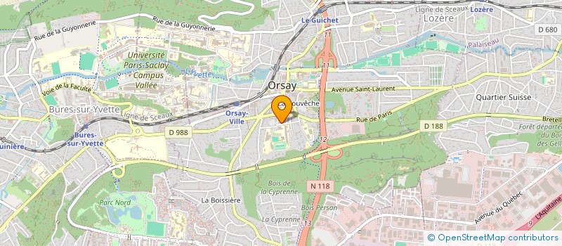 localisation de l'entreprise ASS PARENTS ELEVES LYCEE ORSAY à ORSAY