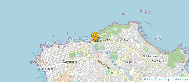 localisation de l'entreprise ASS PARENTS ELEVES MATERNELLE JEAN MACE  CAYENNE
