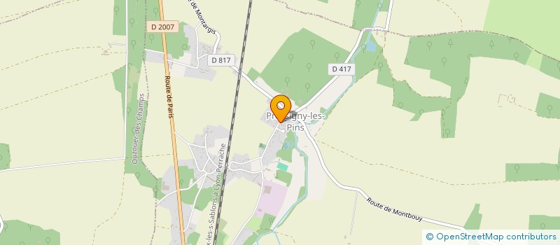 localisation de l'entreprise ASS PARENTS ELEVES PRESSIGNY LES PINS à PRESSIGNY-LES-PINS