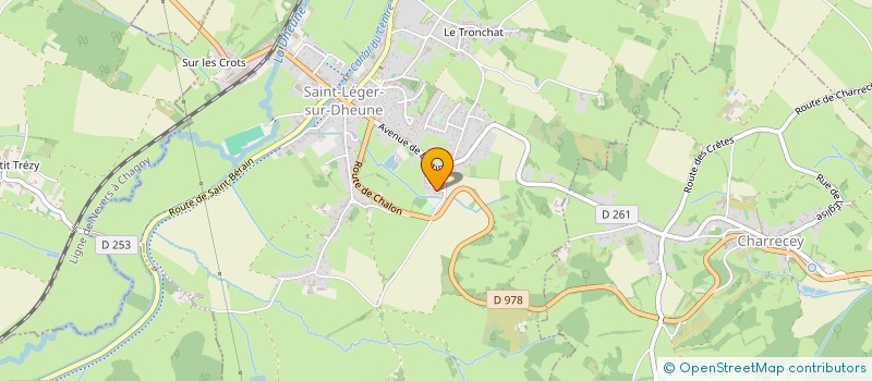 localisation de l'entreprise ASS PARENTS ELEVES SAINT LEGER DHEUNE  SAINT-LEGER-SUR-DHEUNE