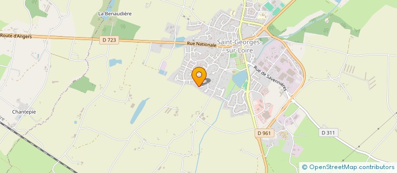 localisation de l'entreprise ASS PARENTS ELEVES ST GEORGES S-LOIRE  SAINT-GEORGES-SUR-LOIRE