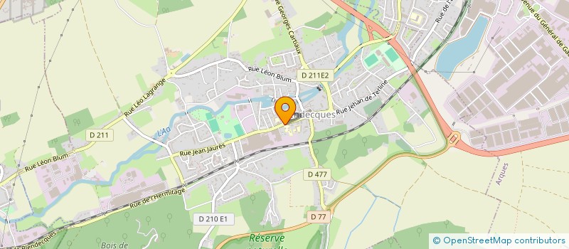 localisation de l'entreprise ASS PARENTS ELEVES STE FAMILLE  BLENDECQUES